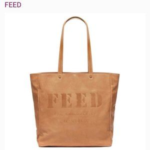 New with tags FEED Leather Tote